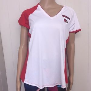 Louisville Cardinals V-neck women’s T-shirt sz. XL